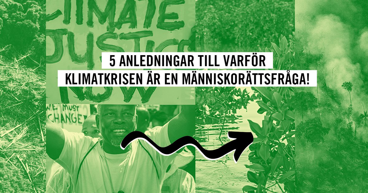 5 Anledningar Till Varför Klimatkrisen är En Människorättsfråga ...